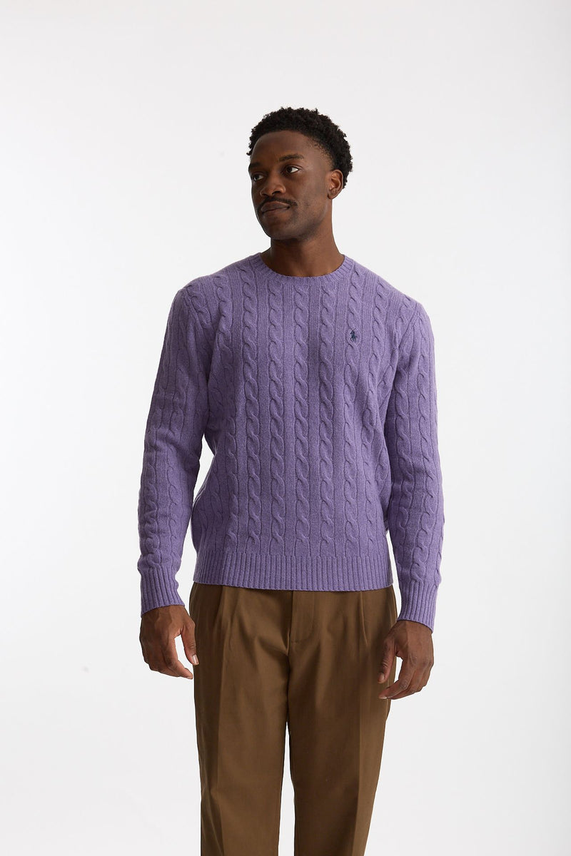 Maglia in lana e cashmere lilla uomo Polo ralph lauren - 2