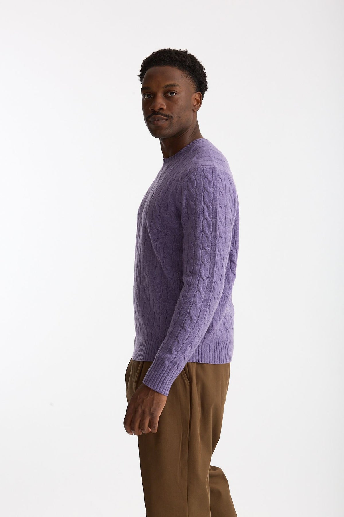 Maglia in lana e cashmere lilla uomo Polo ralph lauren - 3