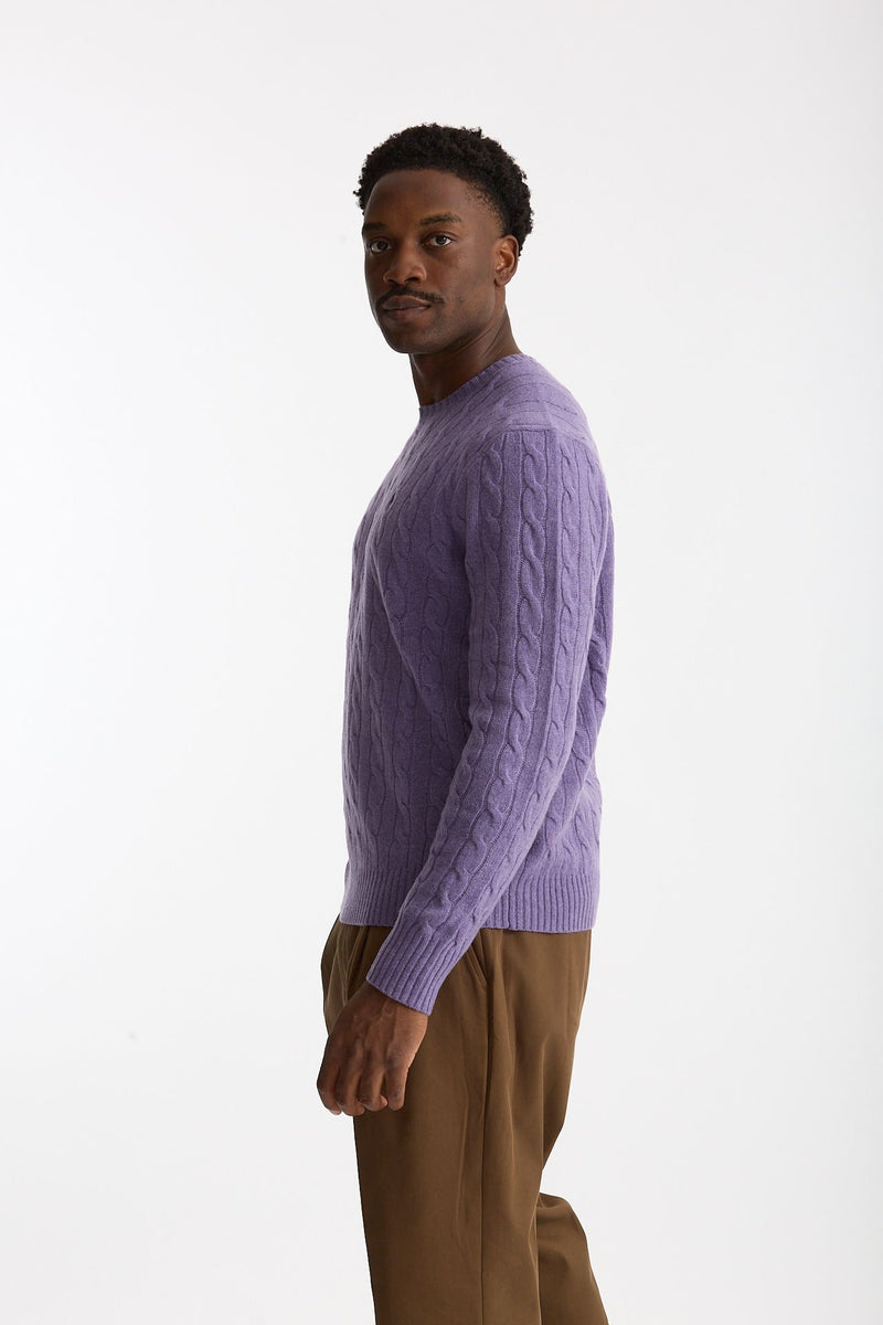 Maglia in lana e cashmere lilla uomo Polo ralph lauren - 3