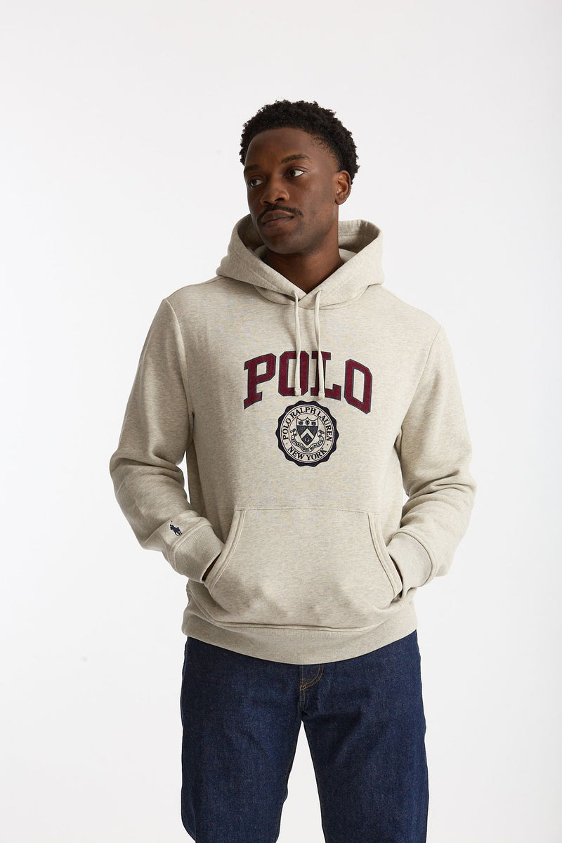 Felpa in cotone grigio chiaro uomo Polo ralph lauren - 1