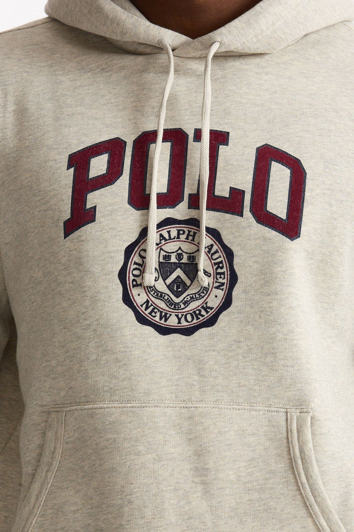 Felpa in cotone grigio chiaro uomo Polo ralph lauren - 5