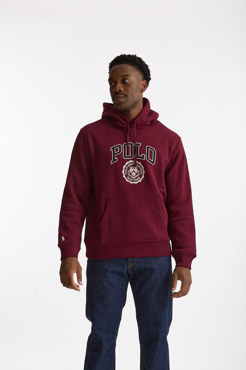 Felpa in cotone bordeaux uomo Polo ralph lauren - 2