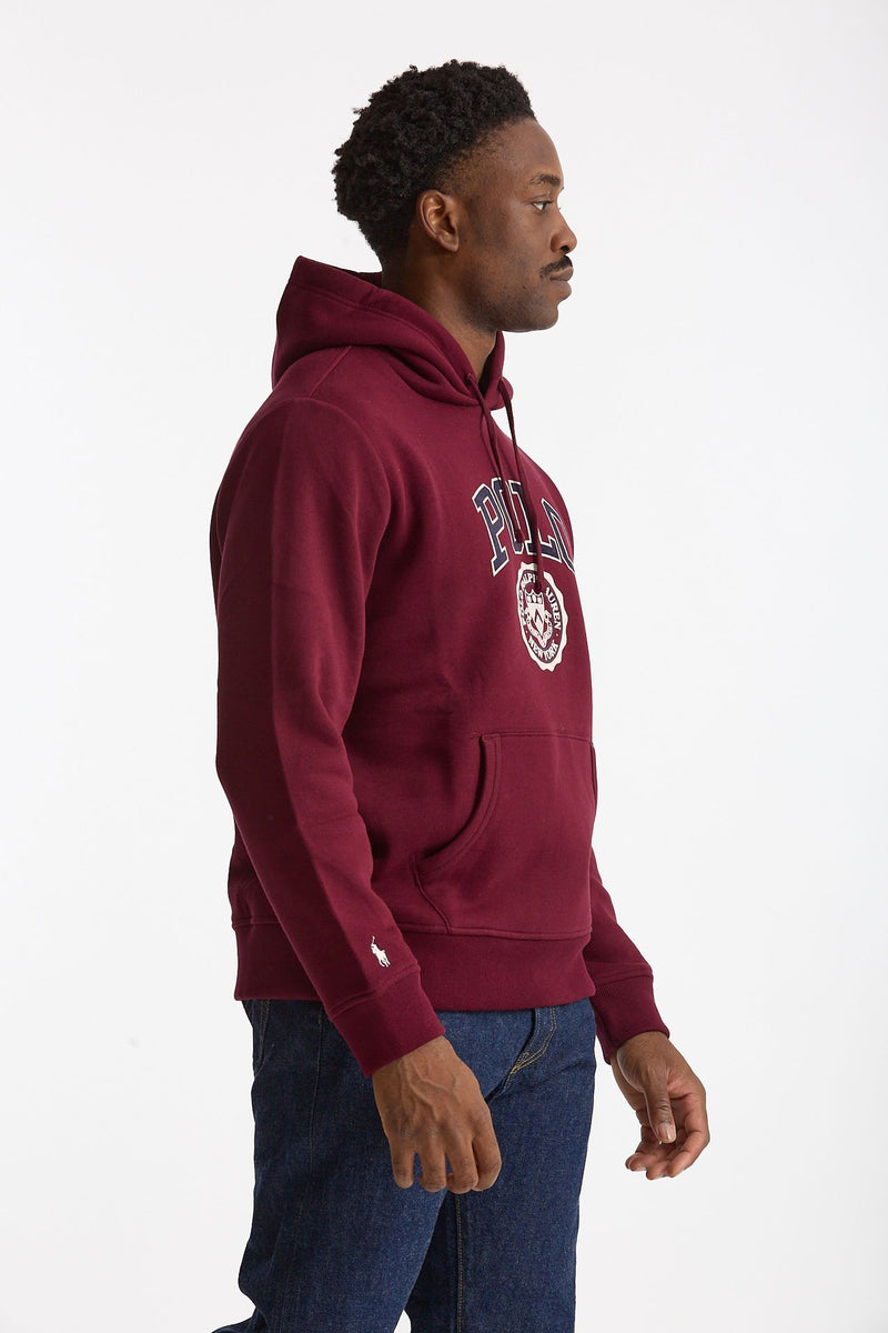 Felpa in cotone bordeaux uomo Polo ralph lauren - 1