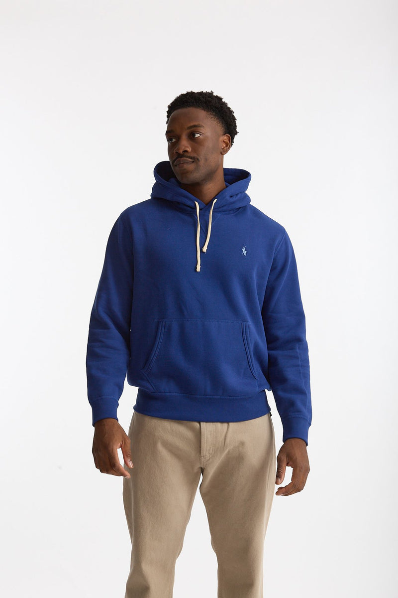 Felpa cappuccio in cotone blu elettrico uomo Polo ralph lauren - 1