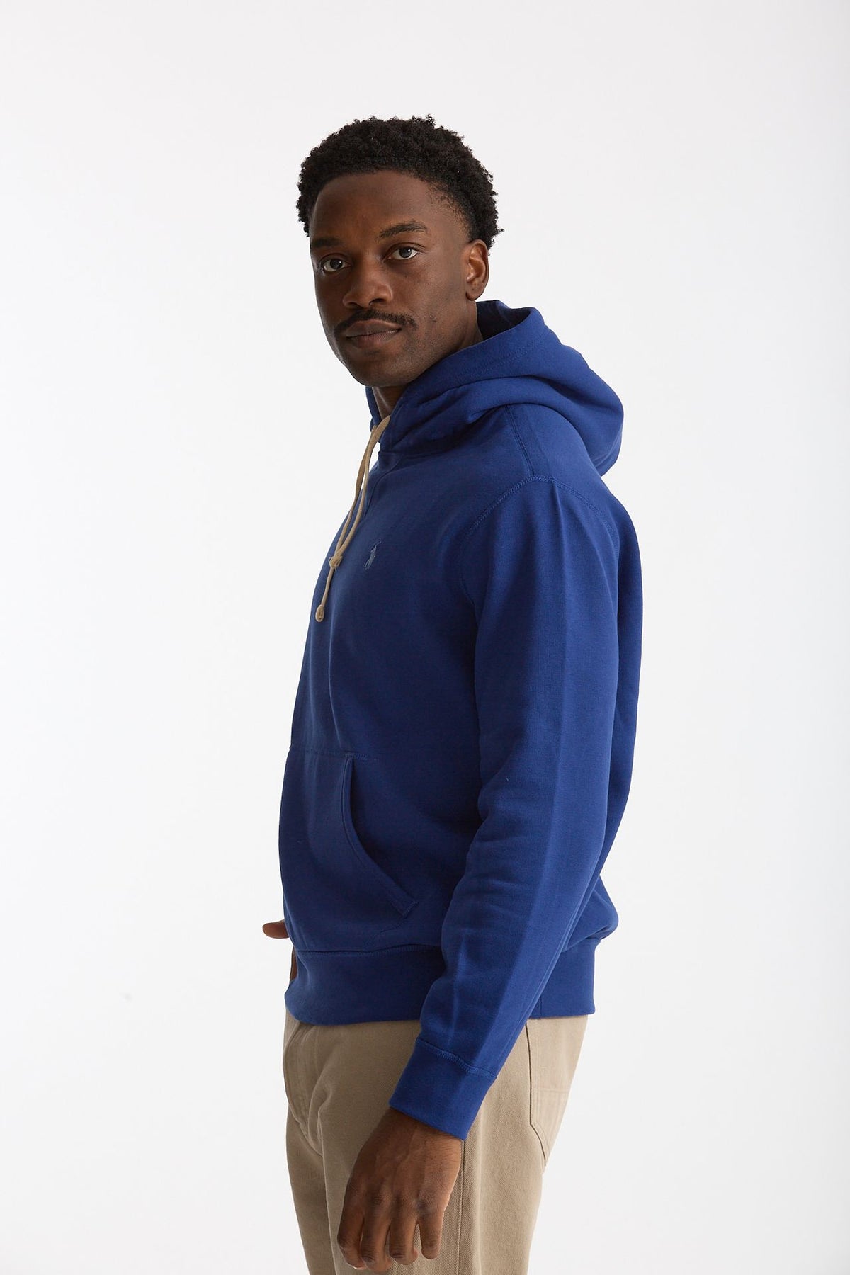 Felpa cappuccio in cotone blu elettrico uomo Polo ralph lauren - 3