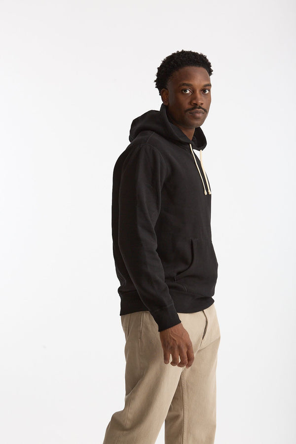Felpa cappuccio in cotone nero uomo Polo ralph lauren