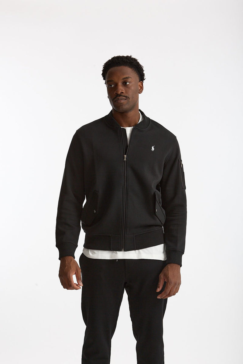 Felpa bomber in cotone nero uomo Polo ralph lauren - 6