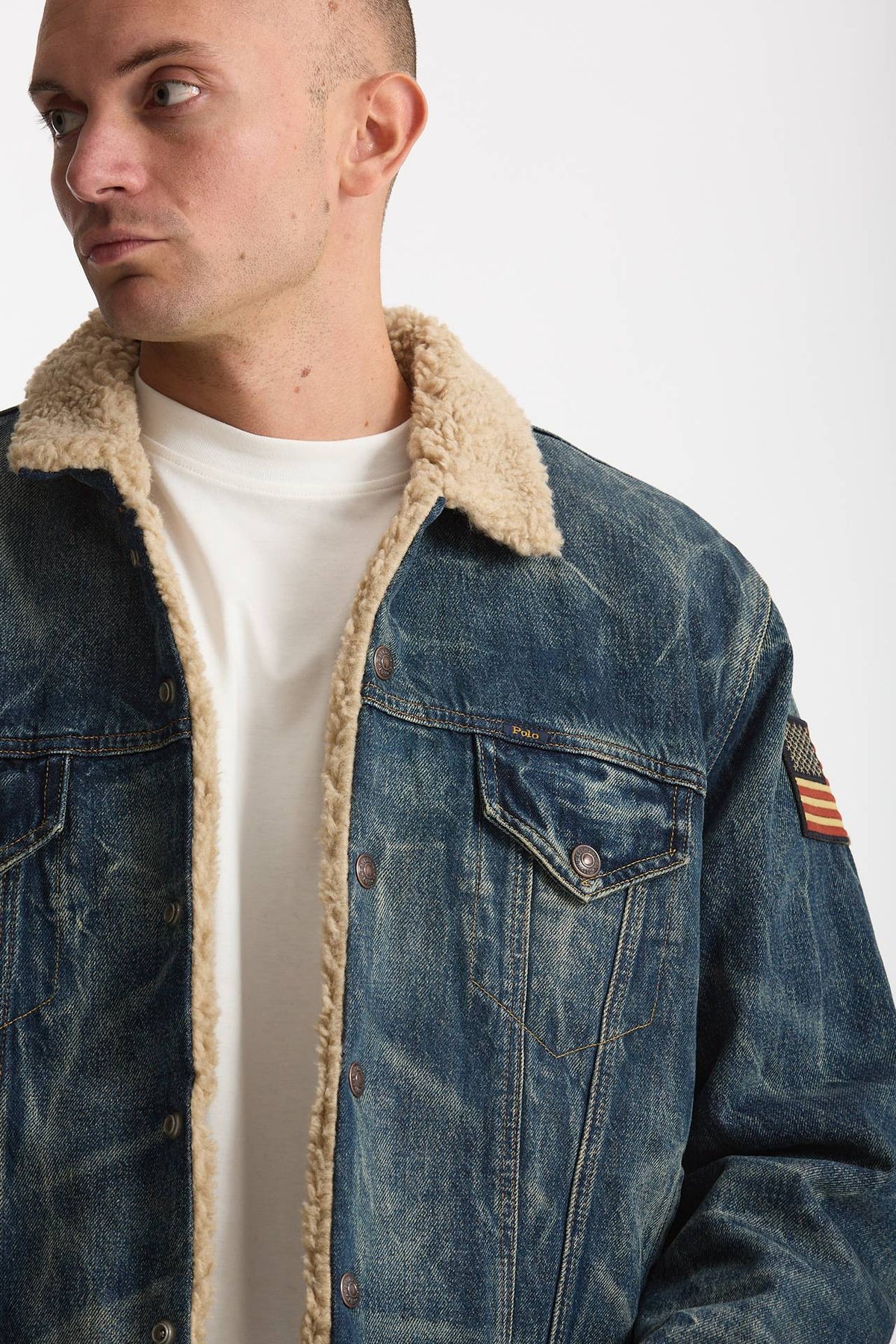 Giubbino orsetto in denim lavato uomo Polo ralph lauren - 5