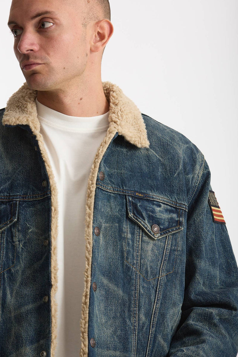 Giubbino orsetto in denim lavato uomo Polo ralph lauren - 5