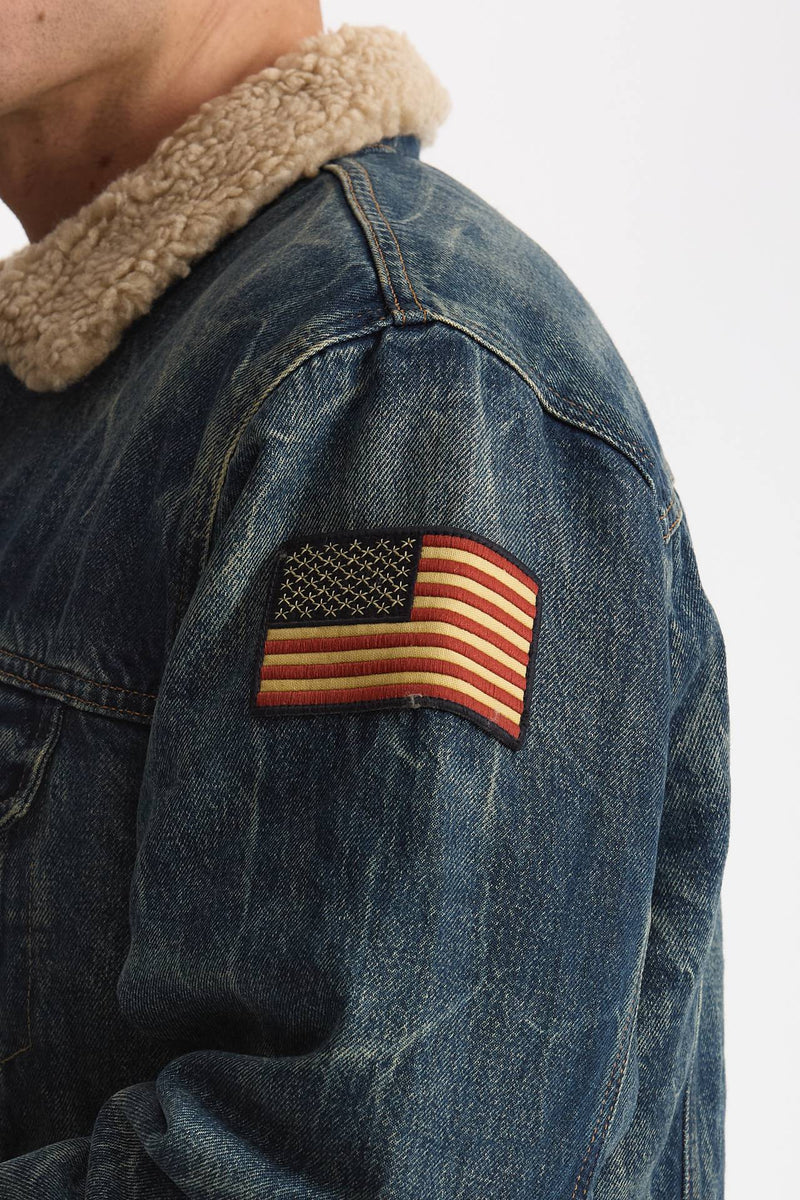 Giubbino orsetto in denim lavato uomo Polo ralph lauren - 7