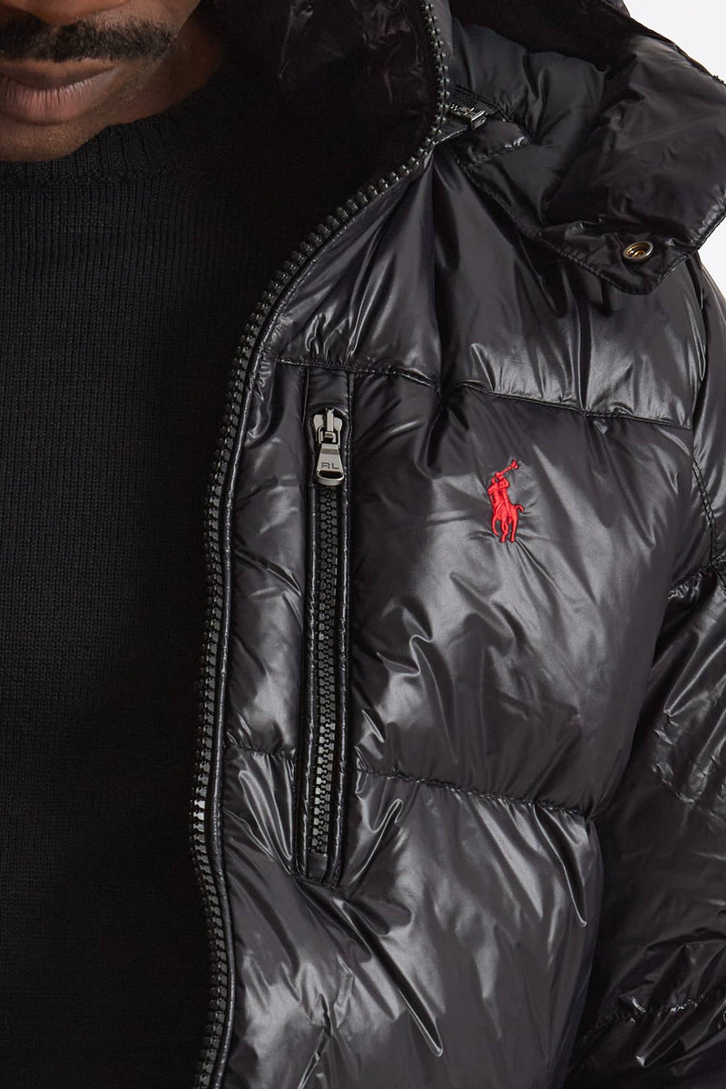 Piumino in nylon nero Imbottito in piuma uomo Polo ralph lauren - 5