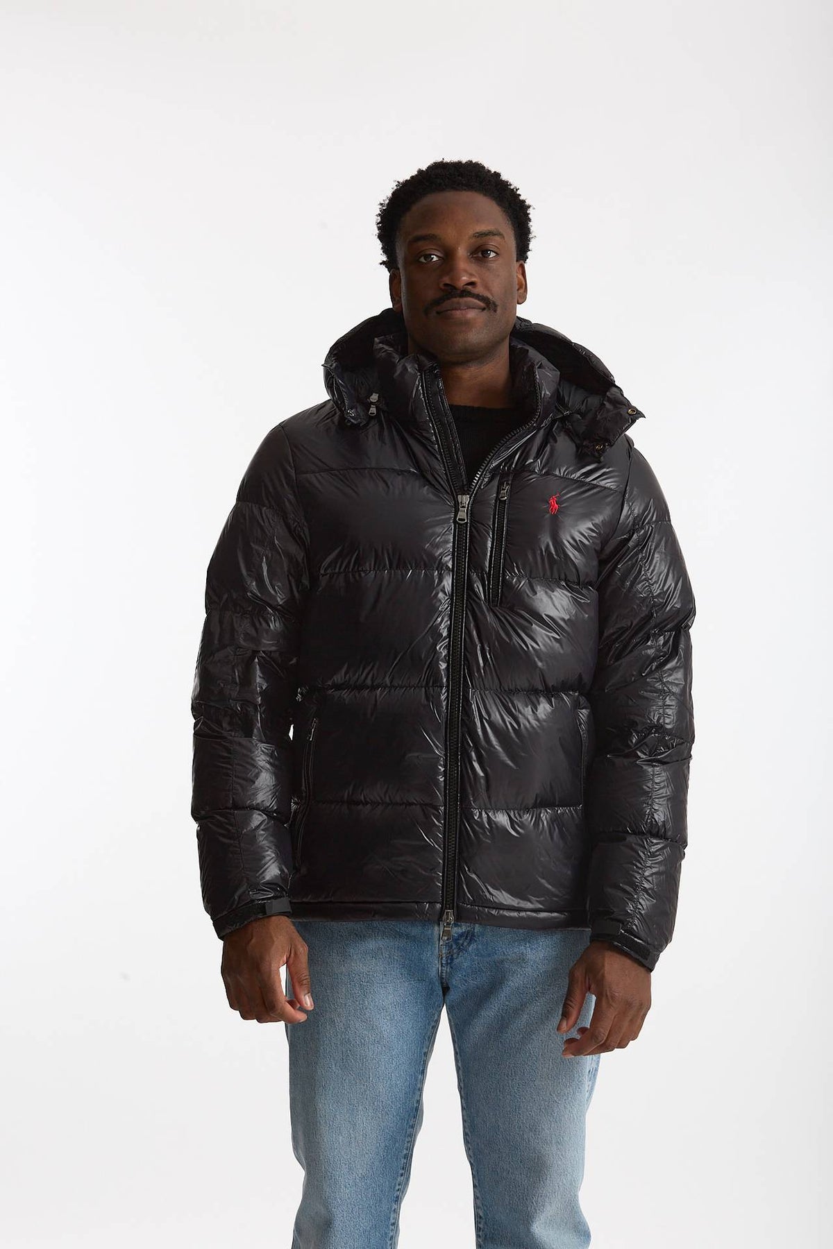 Piumino in nylon nero Imbottito in piuma uomo Polo ralph lauren - 7