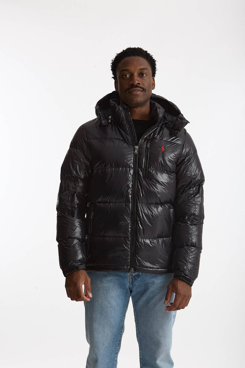 Piumino in nylon nero Imbottito in piuma uomo Polo ralph lauren - 7