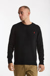 Maglia girocollo in cotone nero uomo Polo ralph lauren - 1