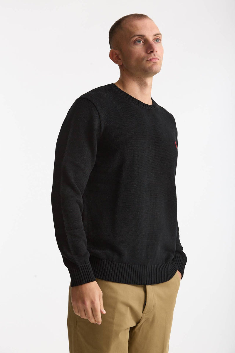 Maglia girocollo in cotone nero uomo Polo ralph lauren - 4