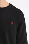 Maglia girocollo in cotone nero uomo Polo ralph lauren - 5