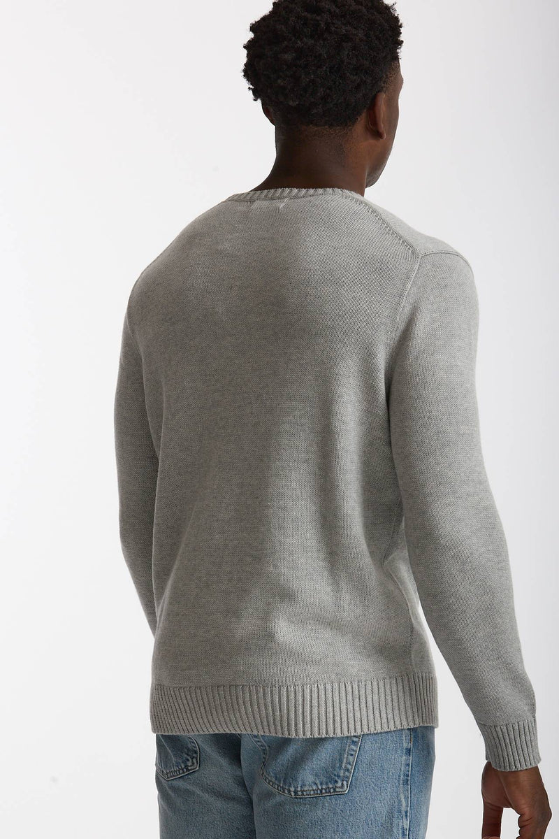 Maglia girocollo in cotone grigio uomo Polo ralph lauren - 3