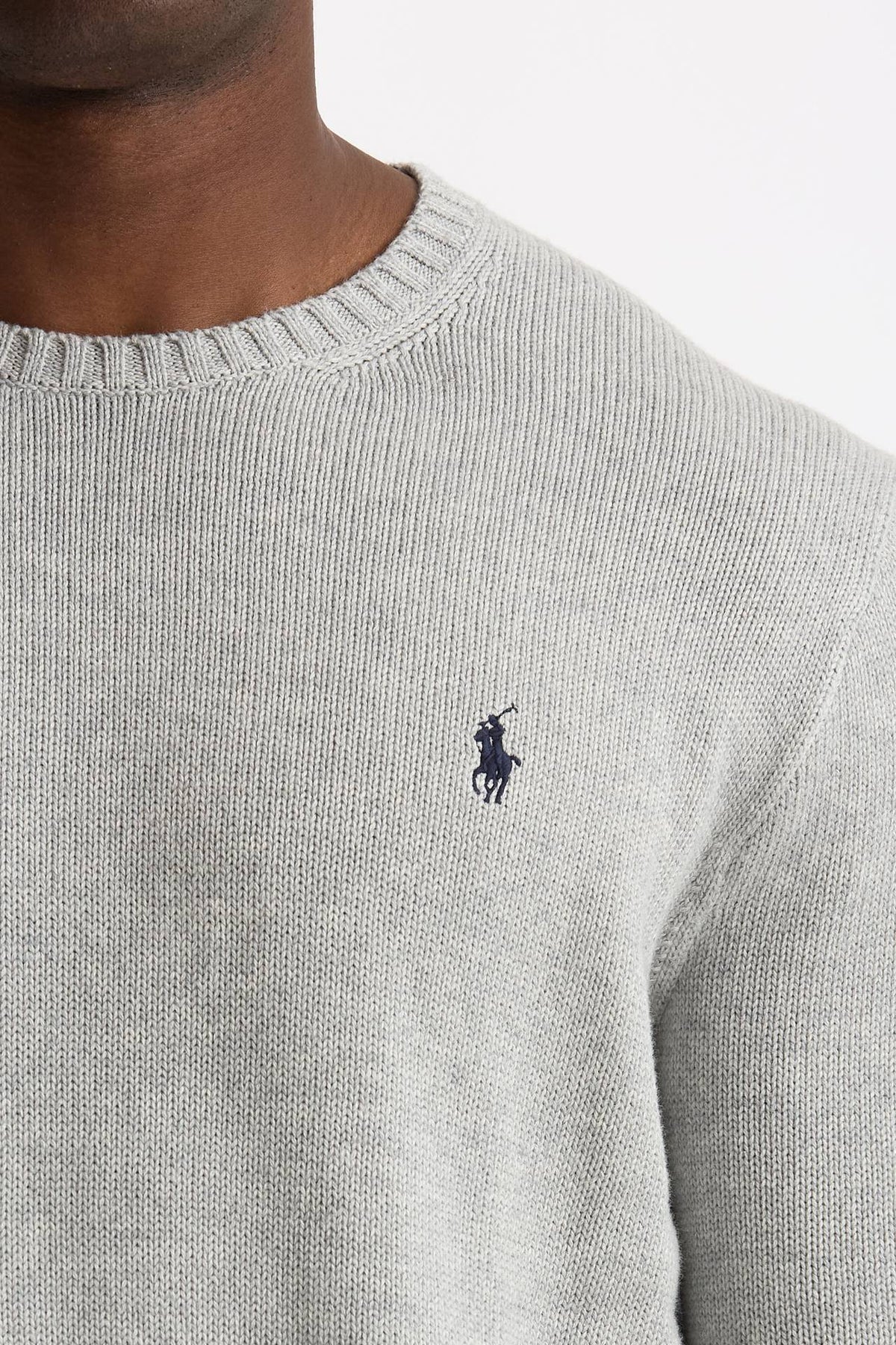 Maglia girocollo in cotone grigio uomo Polo ralph lauren - 5