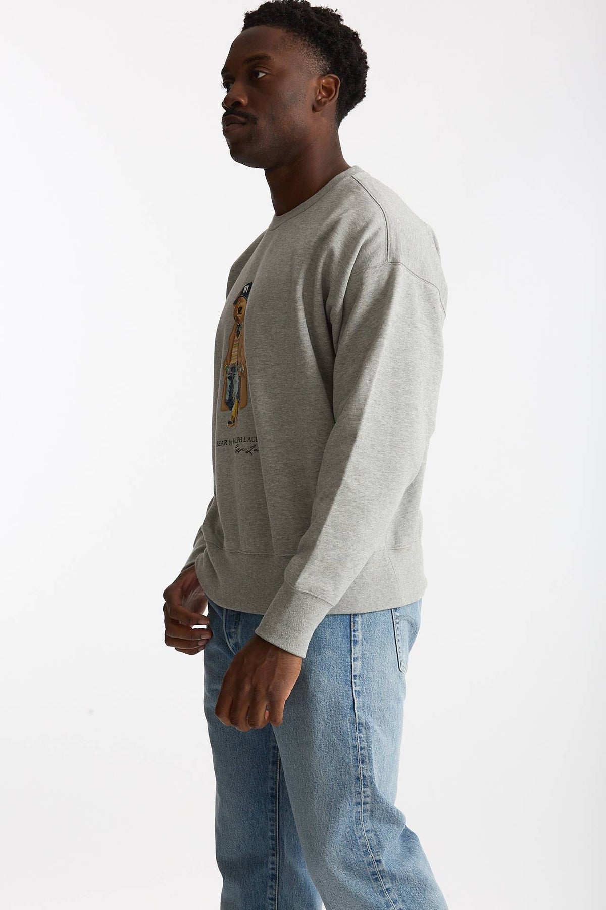 Felpa girocollo in cotone e poliammide grigio uomo Polo ralph lauren - 2