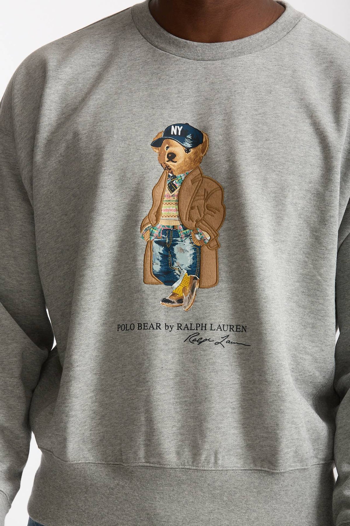 Felpa girocollo in cotone e poliammide grigio uomo Polo ralph lauren - 5