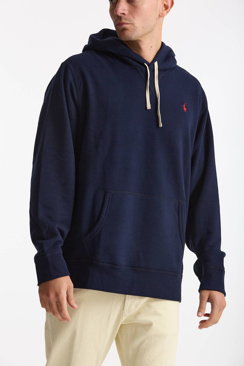 Felpa Cappuccio in cotone e poliammide blu uomo Polo ralph lauren - 1