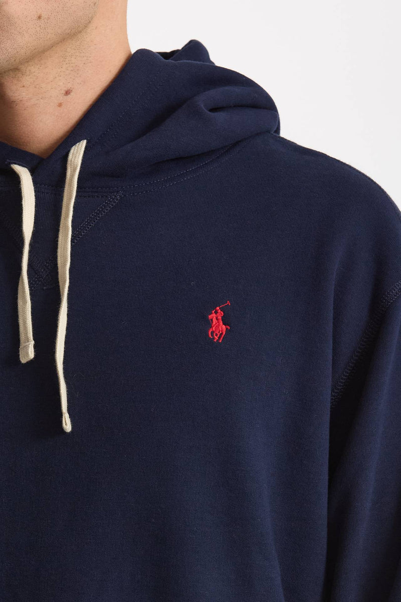 Felpa Cappuccio in cotone e poliammide blu uomo Polo ralph lauren - 5