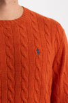 Maglia in lana e cashmere arancio uomo Polo ralph lauren - 5