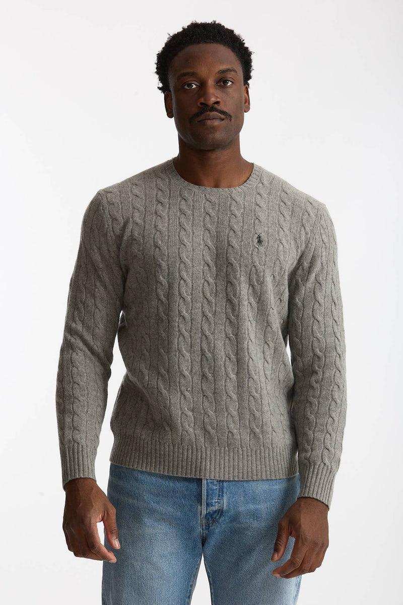 Maglia in lana e cashmere grigio uomo Polo ralph lauren - 2