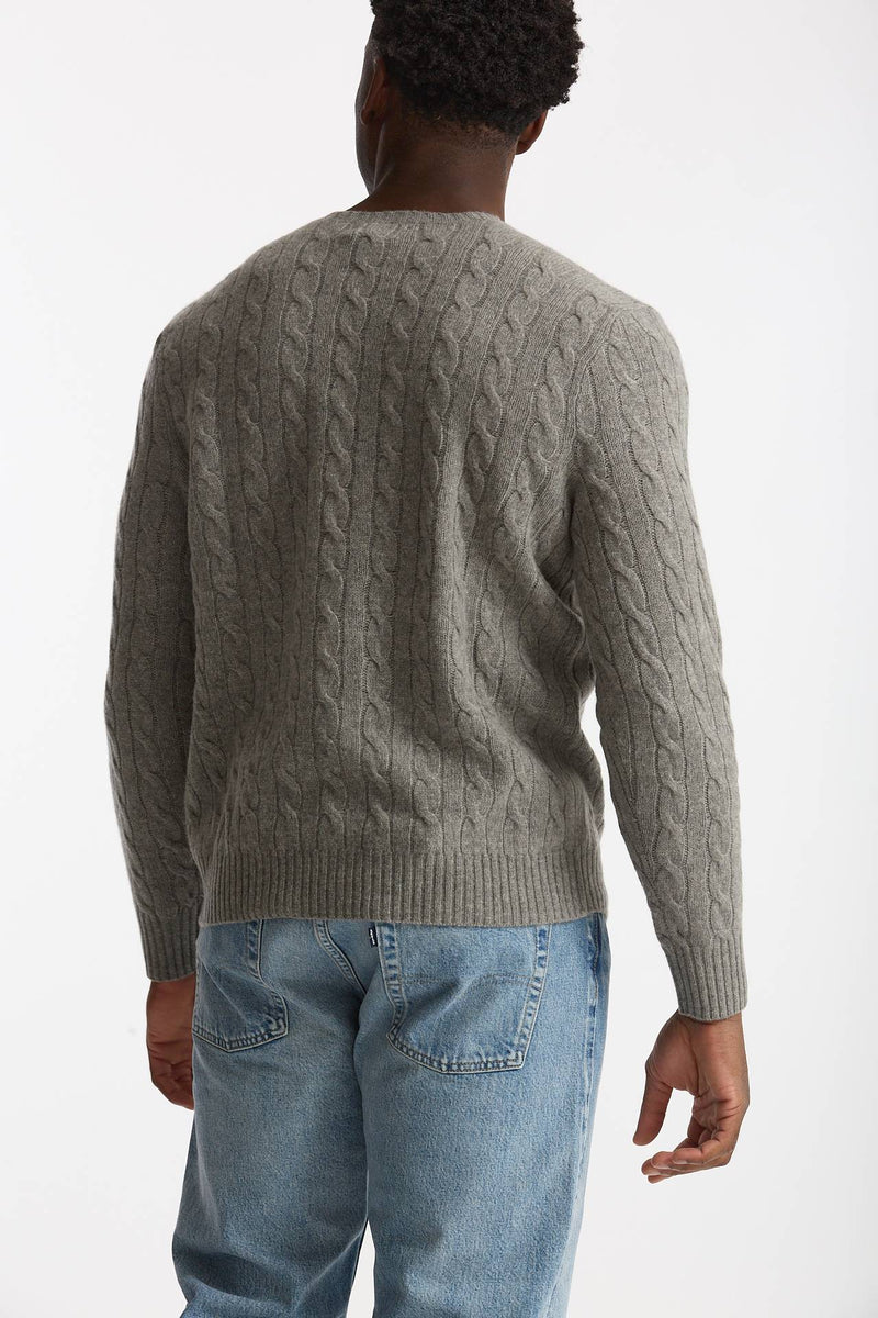 Maglia in lana e cashmere grigio uomo Polo ralph lauren - 4