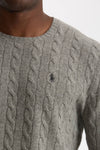 Maglia in lana e cashmere grigio uomo Polo ralph lauren - 5
