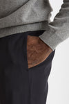 Pantalone in misto lana stretch blu uomo Santaniello - 6
