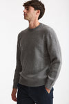 Maglia girocollo in lana grigio uomo Scaglione - 1