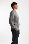 Maglia girocollo in lana grigio uomo Scaglione - 4