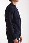 Maglia girocollo in lana cashmere blu uomo Scaglione - 4