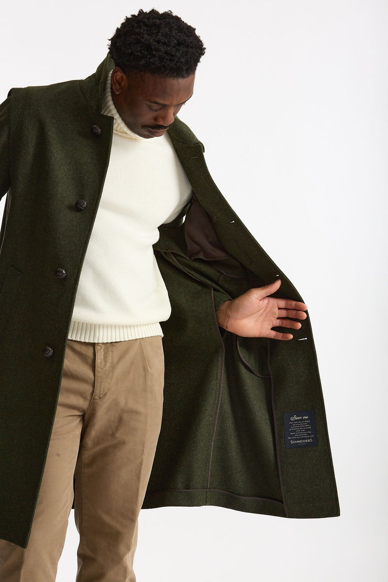 Loden HUBERTUS in lana idrorepellente verde uomo Schneiders - 7