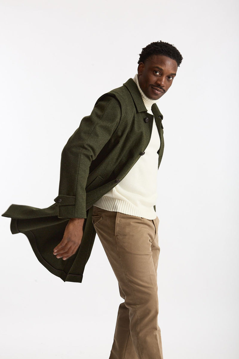 Loden HUBERTUS in lana idrorepellente verde uomo Schneiders - 4
