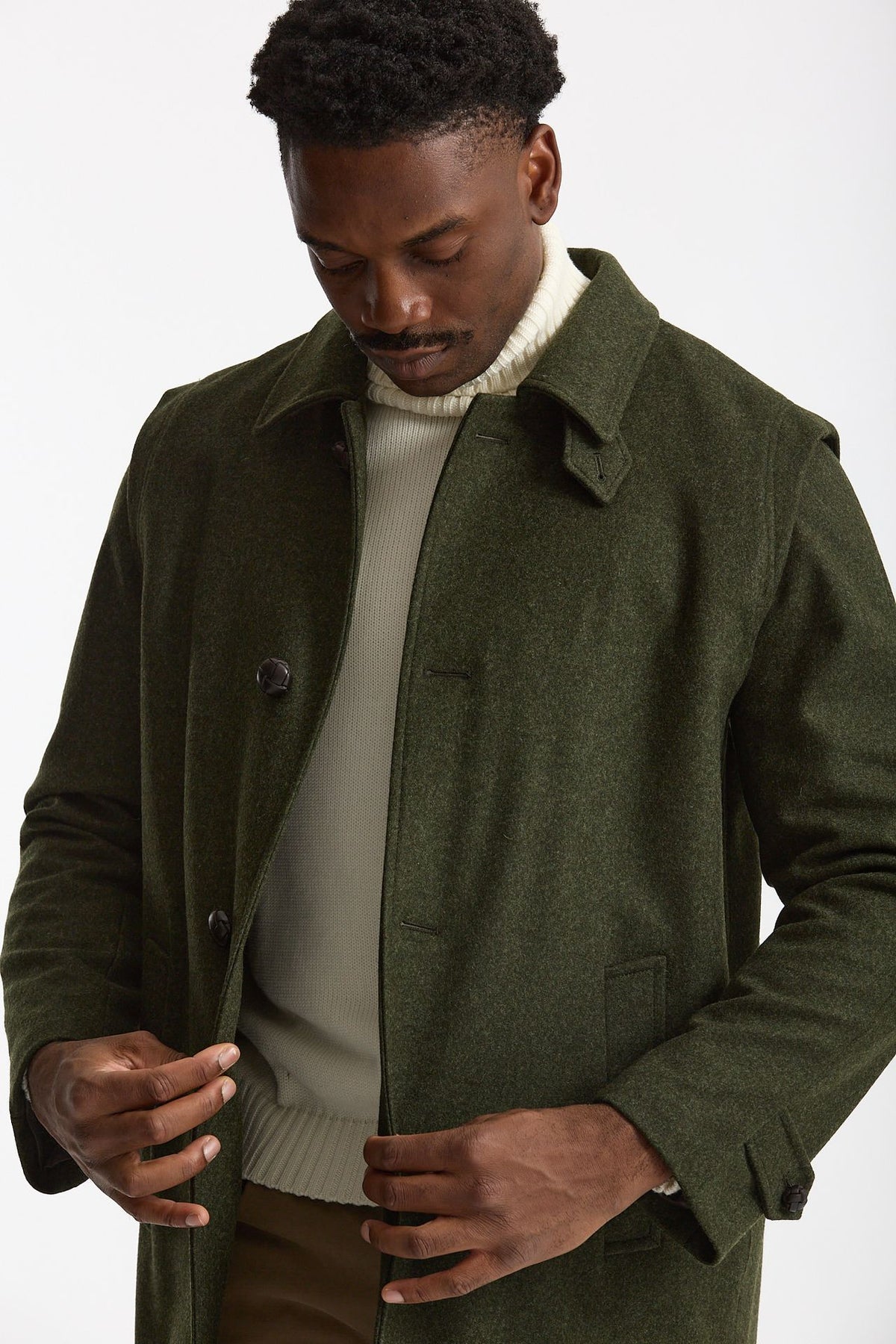 Loden HUBERTUS in lana idrorepellente verde uomo Schneiders - 6