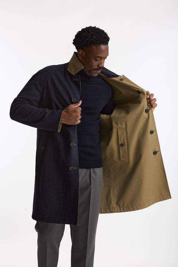 Cappotto reversibile in lana/cotone uomo Schneiders