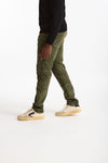 Jeans velluto stretch stone washed verde uomo Siviglia - 3