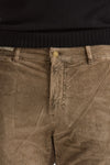 Jeans velluto stretch stone washed cammello uomo Siviglia - 5