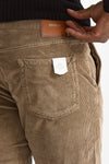 Jeans velluto stretch stone washed cammello uomo Siviglia - 7