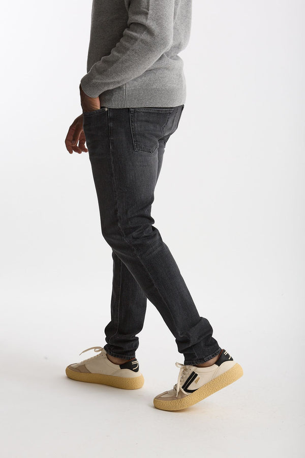 Jeans velluto stretch stone washed grigio uomo Siviglia