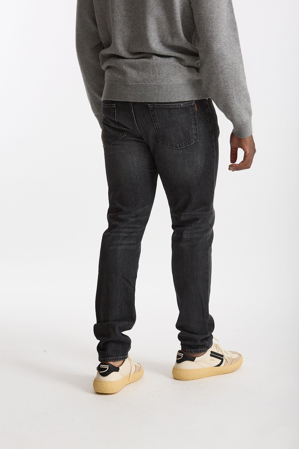 Jeans velluto stretch stone washed grigio uomo Siviglia - 3
