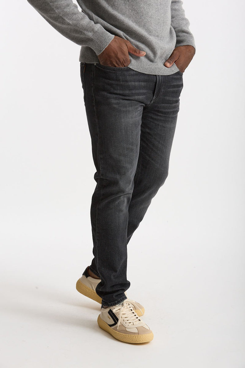 Jeans velluto stretch stone washed grigio uomo Siviglia - 4