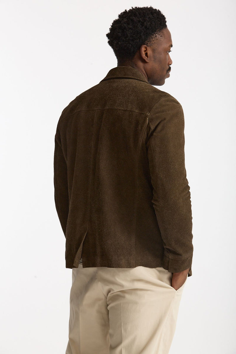 Giacca in pelle lavata marrone uomo Myskin - 3