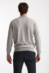 Maglia lupetto in lana grigio chiaro uomo John smedley - 2