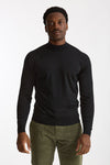 Maglia lupetto in lana nero uomo John smedley - 2
