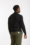 Maglia lupetto in lana nero uomo John smedley - 4