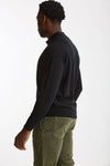 Polo in lana nero uomo John smedley - 2