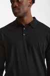 Polo in lana nero uomo John smedley - 5